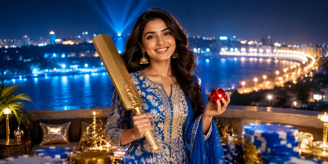 IPL night cricket match with vibrant crowd and lights
